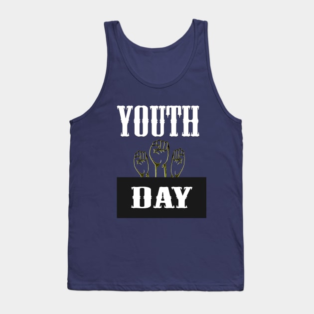 T-shirt design for youth day Tank Top by RASCREATION 